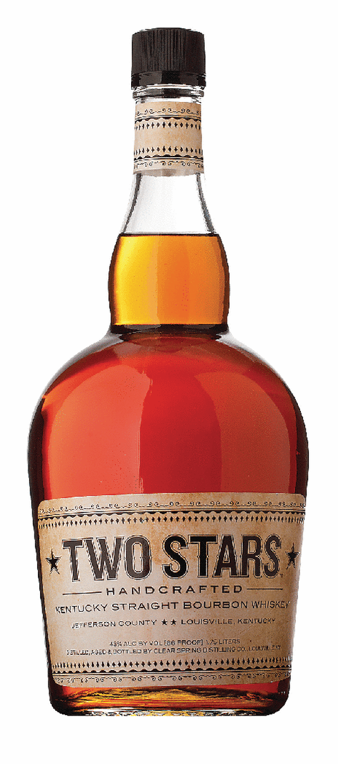 Two Stars Bourbon Whiskey 750ml