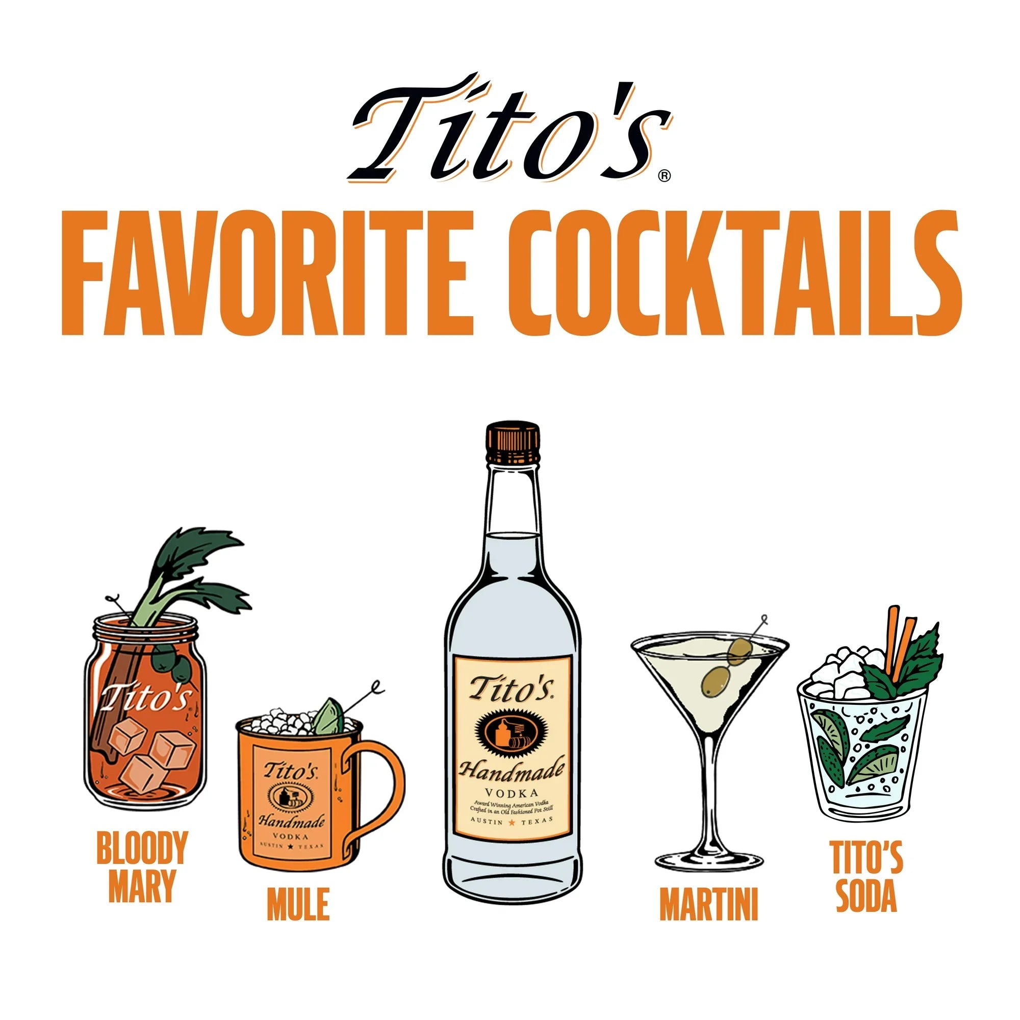 Tito's Handmade Vodka 50 ml