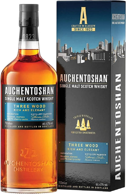 Auchentoshan Three Wood Single Malt Whisky 700ml