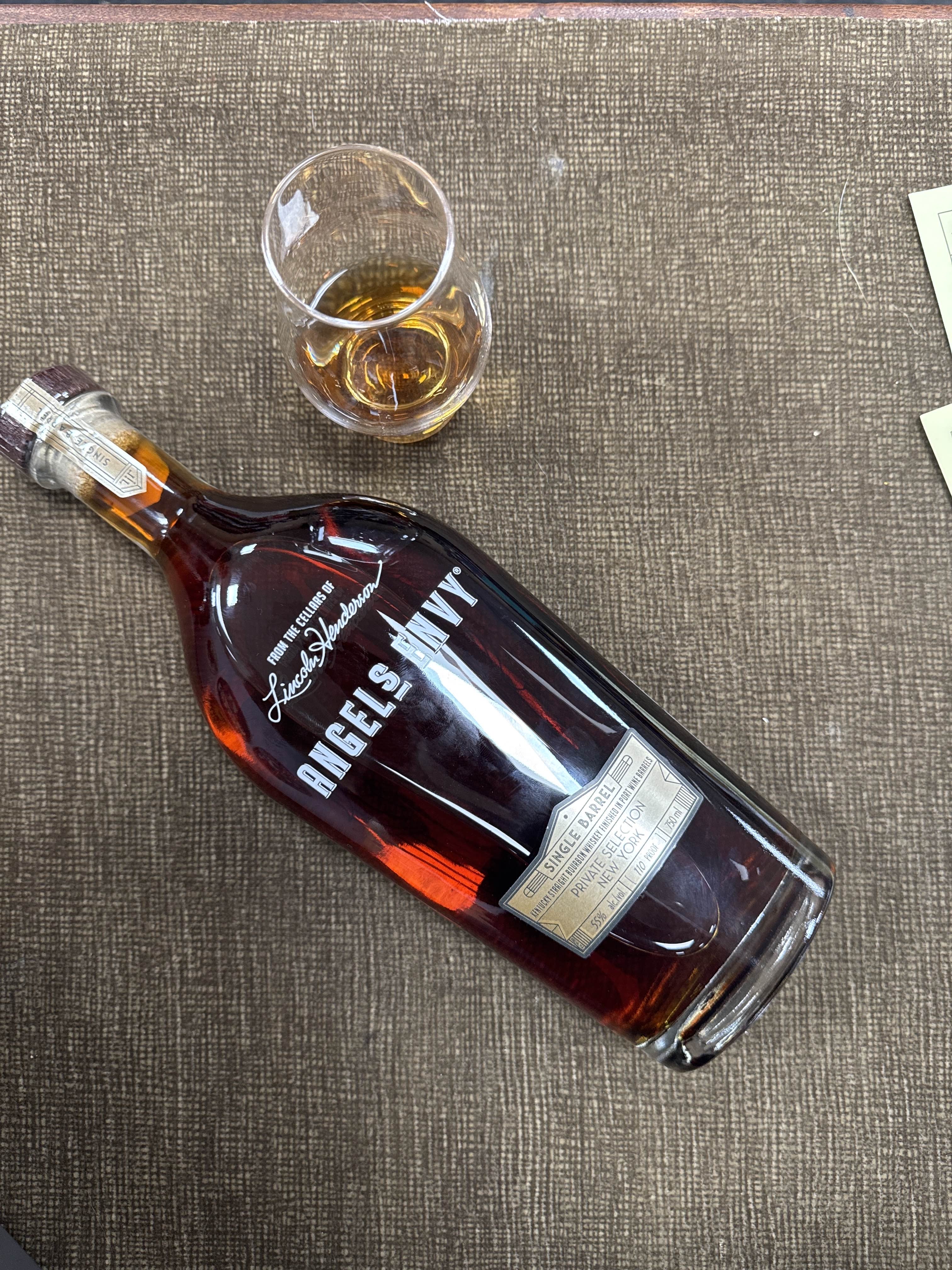 Angel's Envy Single Barrel Bourbon Finished in Port Wine Barrels 110 proof 750ml