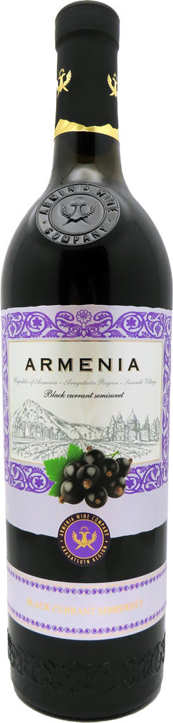 Armenia Black Currant Semi Sweet Wine 750ml