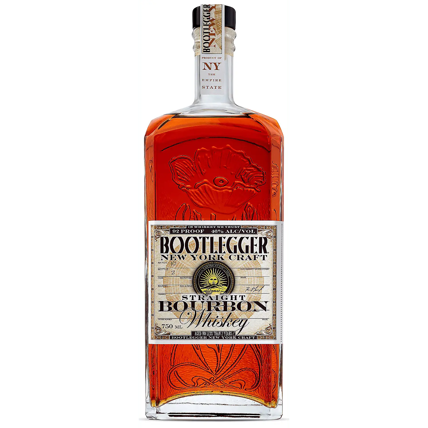 Bootlegger Bourbon New York Craft 92 750ml.