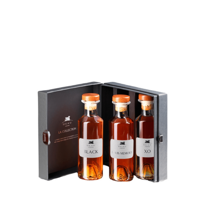 Deau Cognac La Collection Tasting Box (XO, BLACK, LOUIS MEMORY) 3x200ml