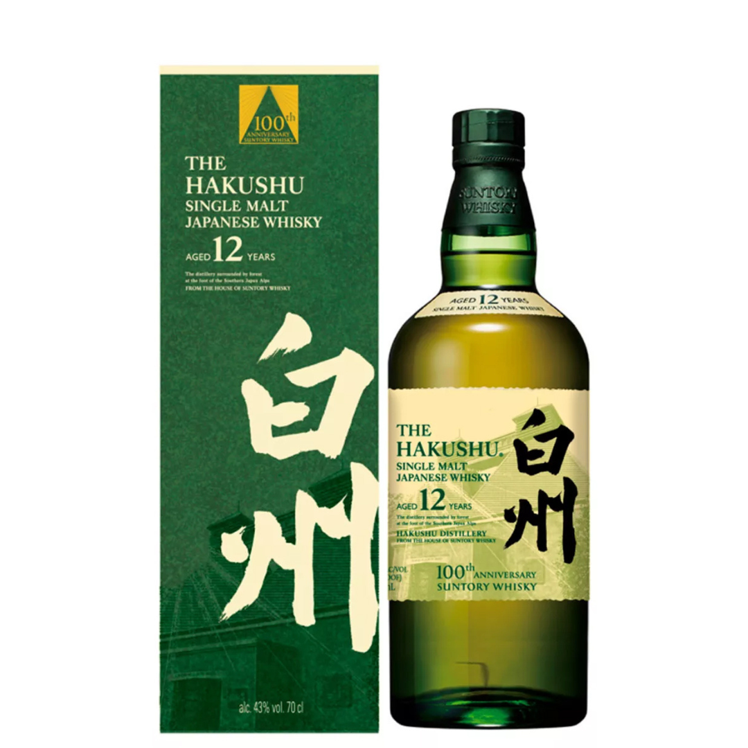 The Hakushu 12 Year Old Single Malt Japanese Whisky 100Th Anniversary Edition 750ml