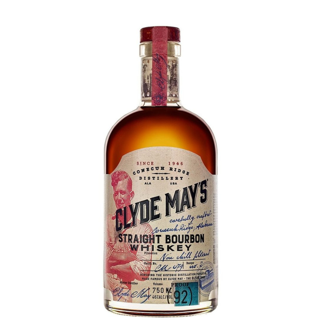 Clyde May's Straight Bourbon Whiskey 92 Proof With Flask 750ml