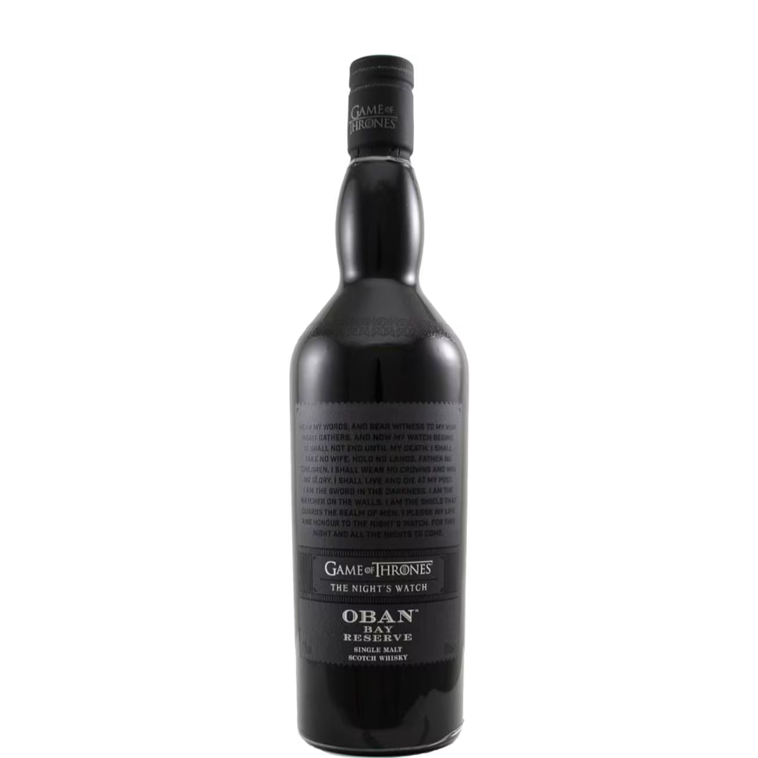 Oban Bay Game Of Thrones The Night'S Watch Scotch Whiskey 750ml