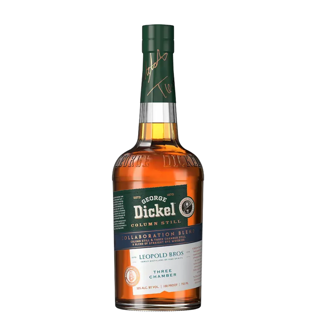 George Dickel Rye Whiskey X Leopold Bros Collaboration Blend Column Still Three Chamber 100 750ml