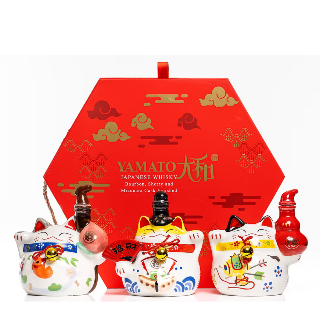 Yamato Three Cats Japanese Whisky 3x375ml