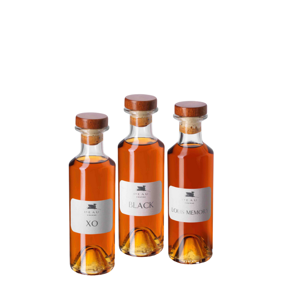 Deau Cognac La Collection Tasting Box (XO, BLACK, LOUIS MEMORY) 3x200ml