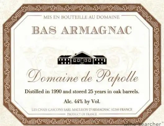 Domaine de Papolle Armagnac 1990 750ml