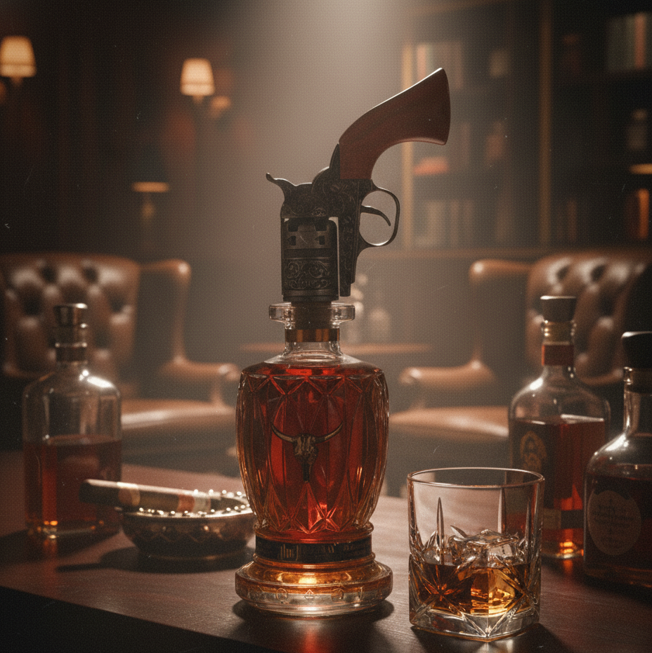 (Don Not Sotck) Doc Holliday 10 Year Bourbon 750ml - Limited Edition Decanter Gift Set (Old)