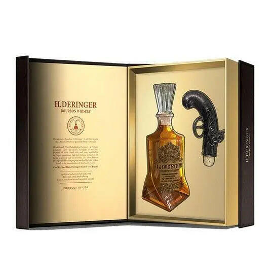 H Deringer 5 Years Old Bourbon Gift Set 750ml.