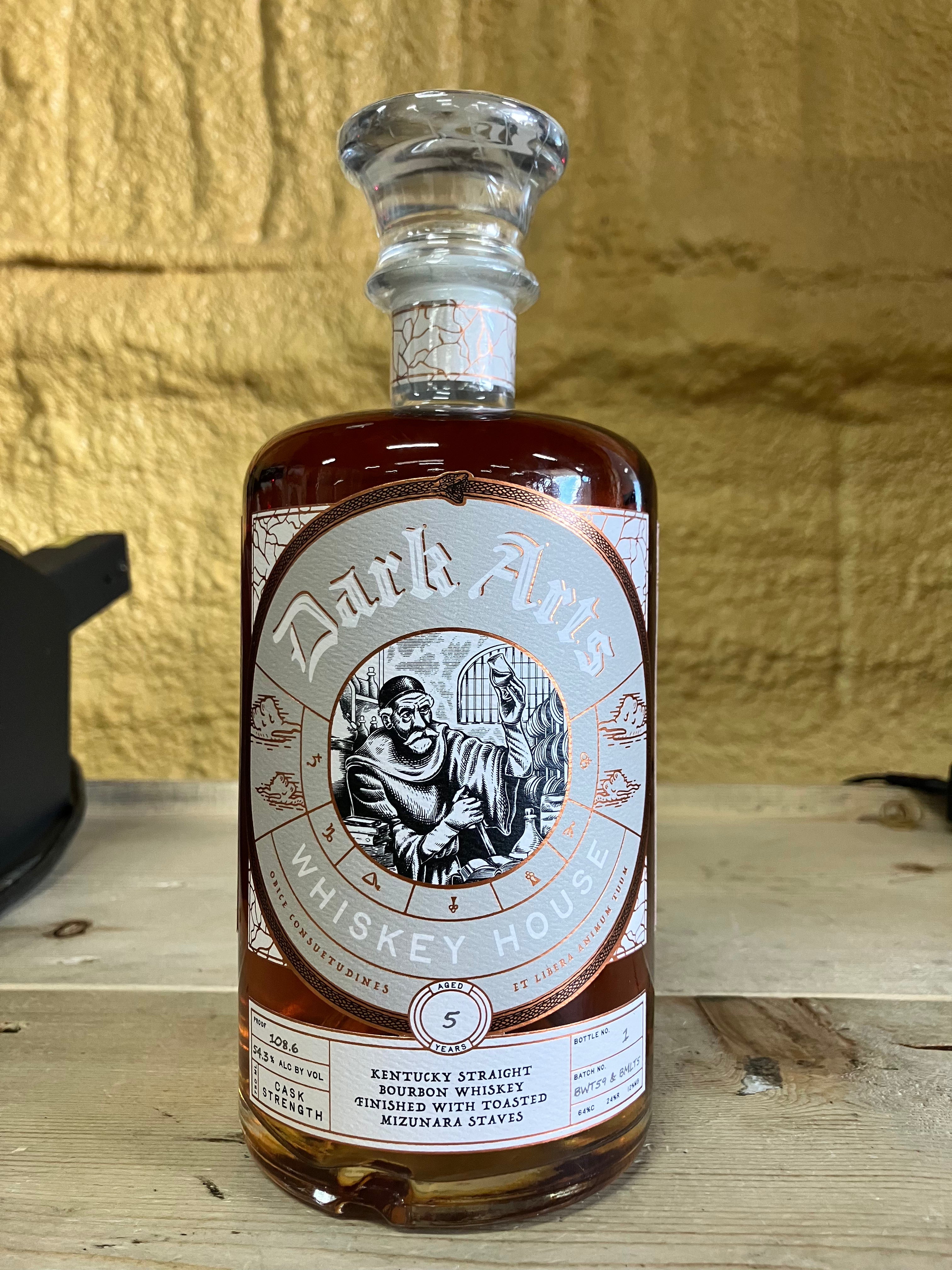 [Pre-Sale] Dark Arts Whiskey House 5 Years Old Cask Strength Bourbon Finished in Toasted Mizunara Staves Whiskey Library PBJ Blend 750ml