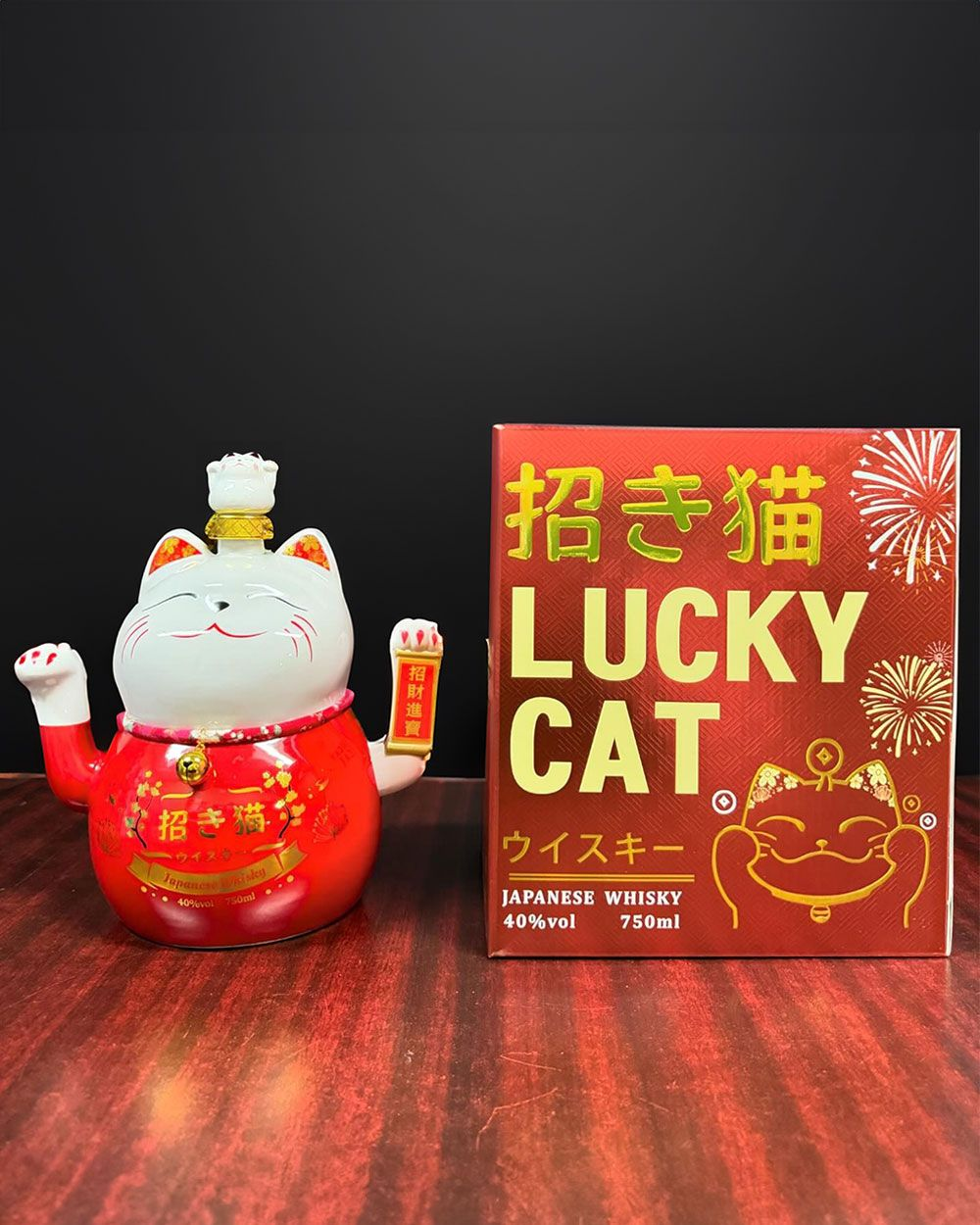 Lucky Cat Maneki Neko Japanese Whisky 750ML