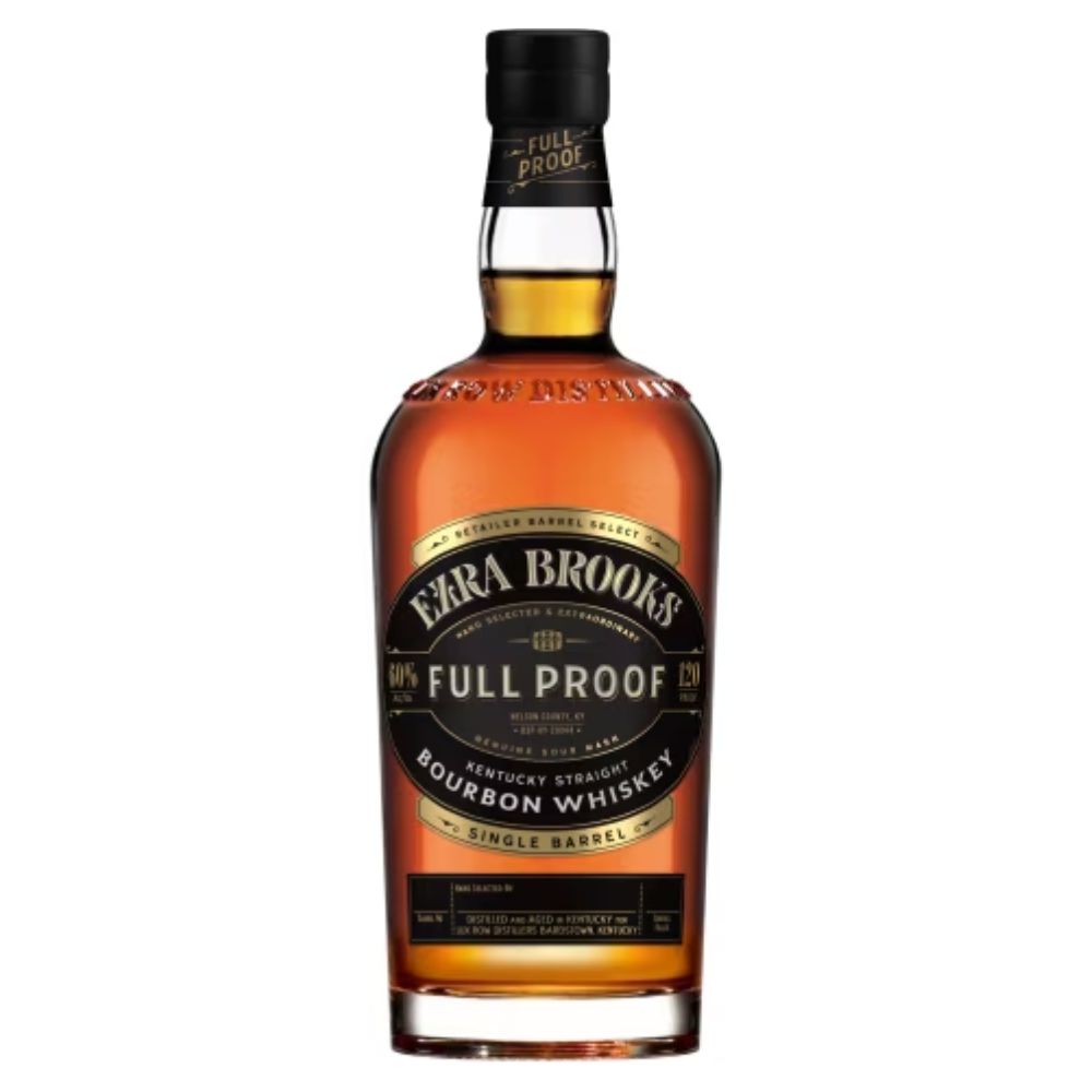 Ezra Brooks Full Proof Single Barrel Kentucky Straight Bourbon Whiskey 120 Proof 750ml