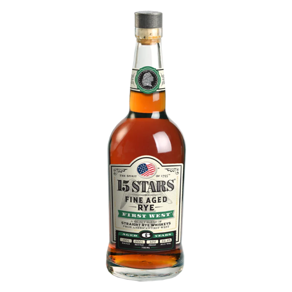 15 Stars Batch 001 6 Years Old First West Fine Aged Rye 750ml