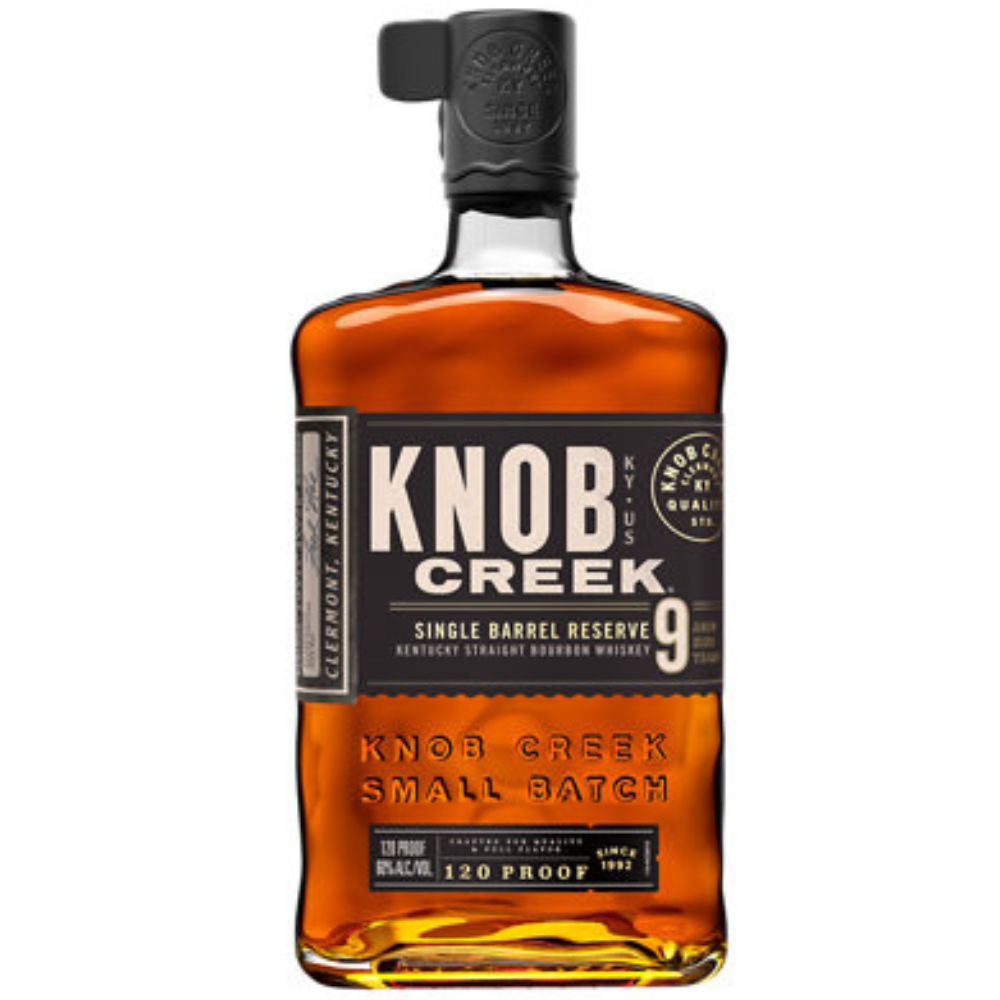 Knob Creek Straight Bourbon Whiskey Single Barrel Reserve 9 Years Old 120 Proof 750ml