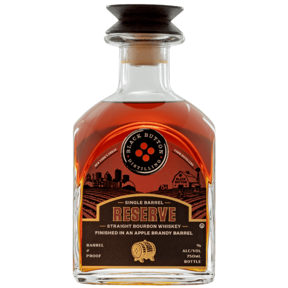 Black Button Single Barrel Apple Brandy Finished Bourbon 750ml