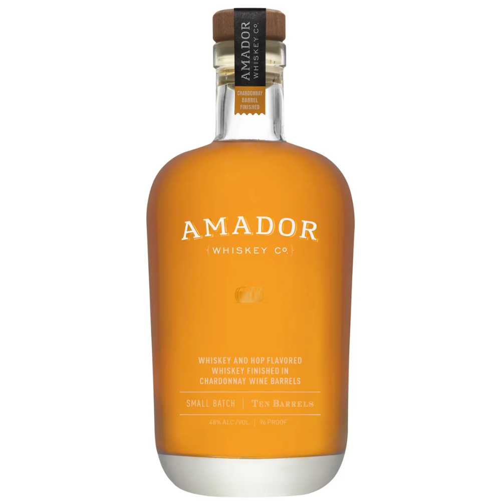 Amador Whiskey Co. Straight Hop Flavored Whiskey Ten Barrels California Small Batch 96 Proof 750ml