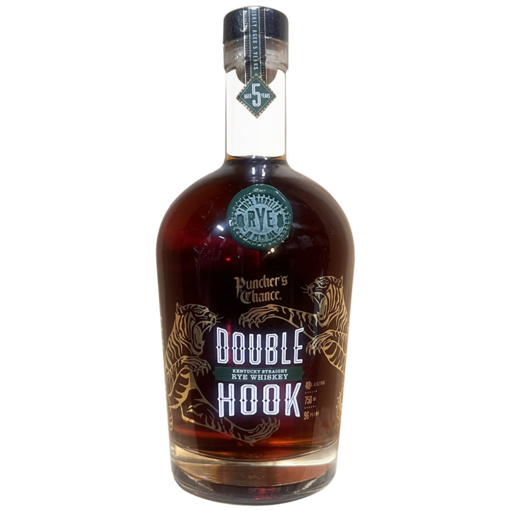Puncher's Chance Straight Rye Whiskey Double Hook 5 Year 96 Proof 750ml