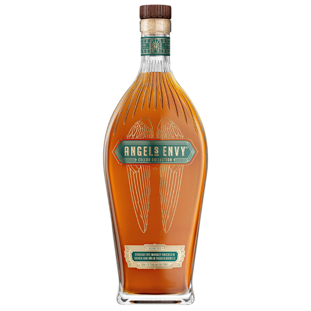 Angel's Envy Straight Rye Whiskey Finished In French Oak Anejo Tequila Barrels 104.2 Proof 750ml