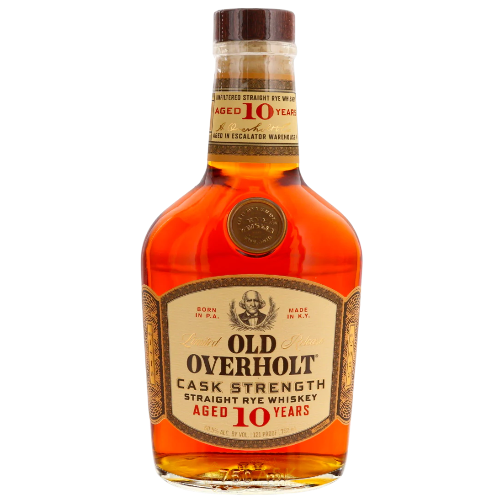 Old Overholt Straight Rye Whiskey Cask Strength Limited Release 10 Year 121 Proof 750ml