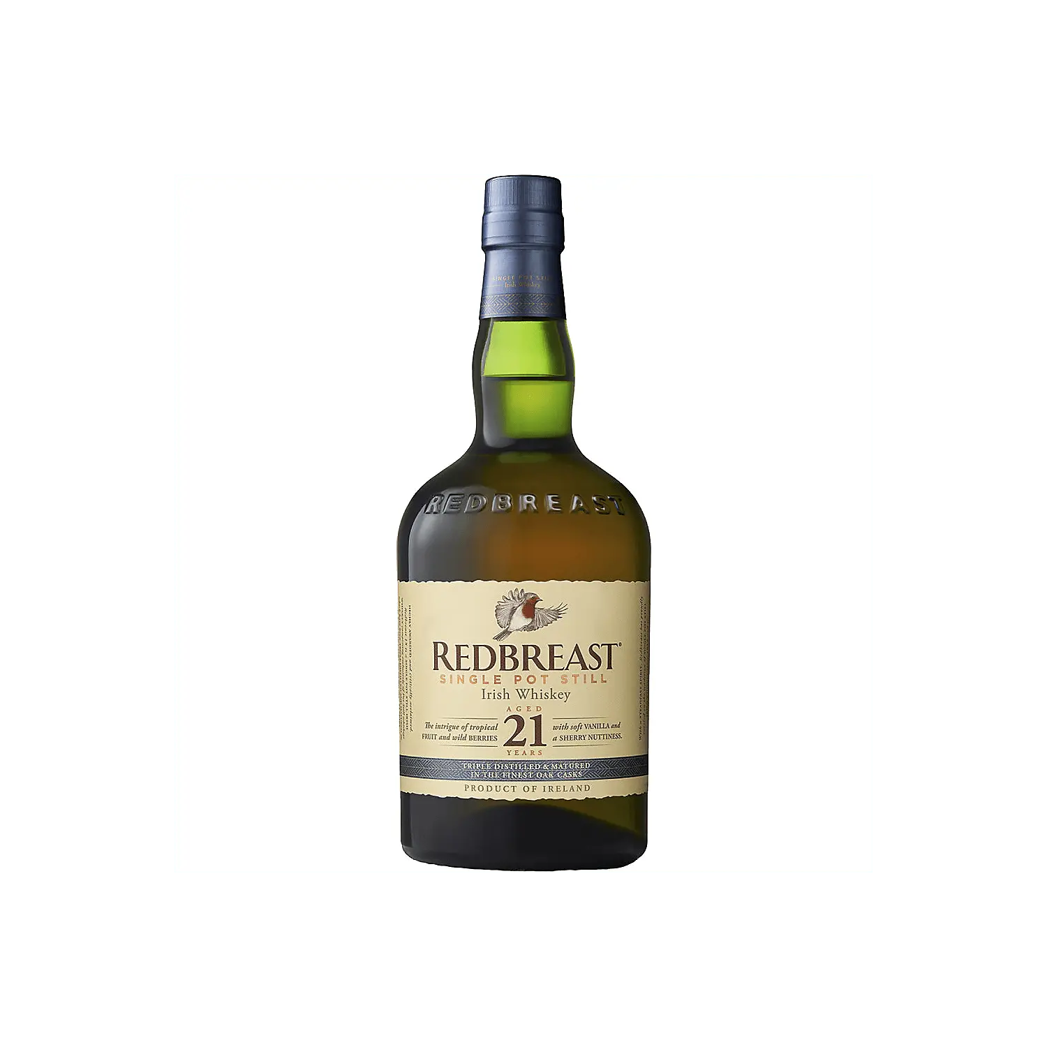 Redbreast Single Pot Still Irish Whiskey 21 Yr 92 750ml.