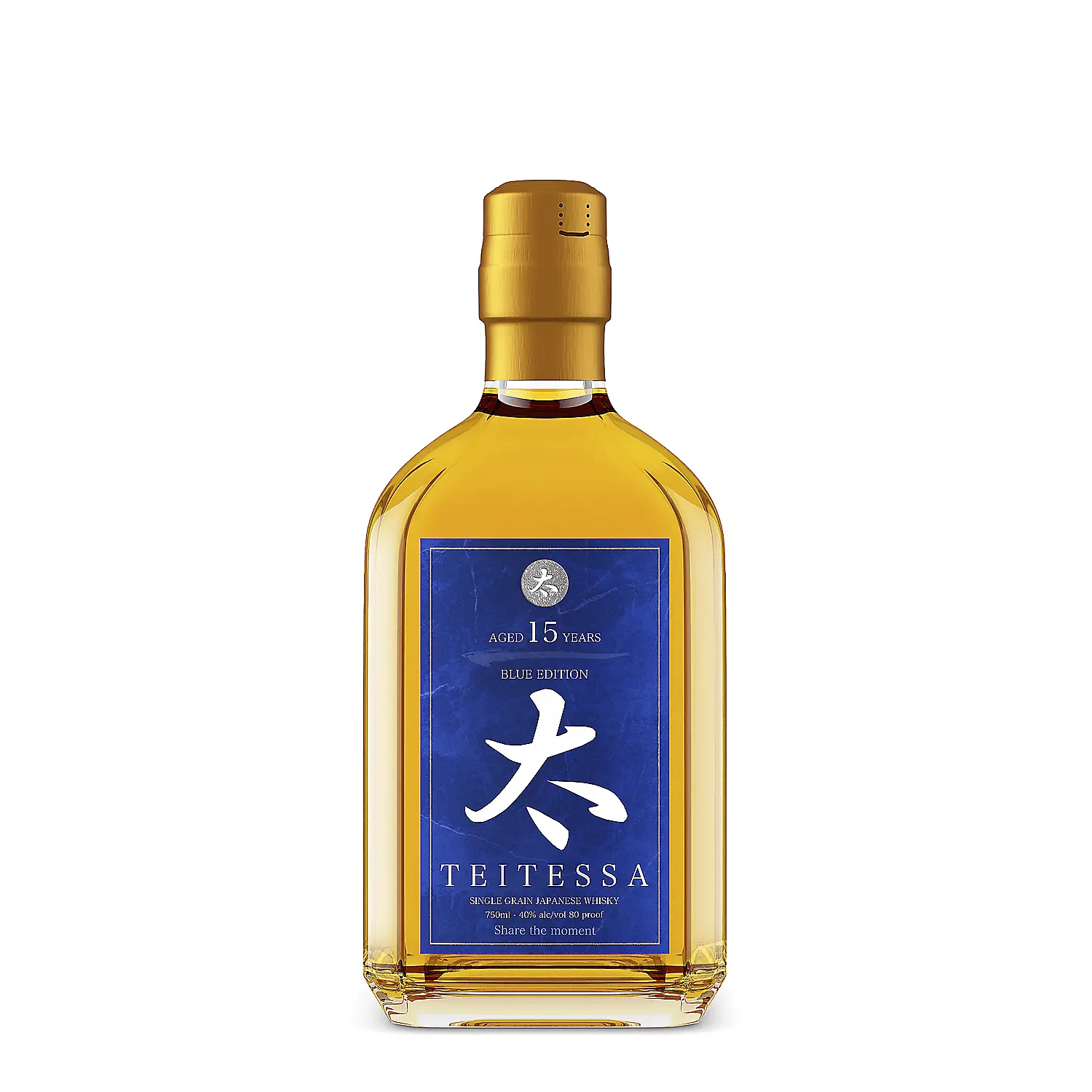 Teitessa Single Grain Japanese Whisky Blue Edition 15 Yr 80 750ml.