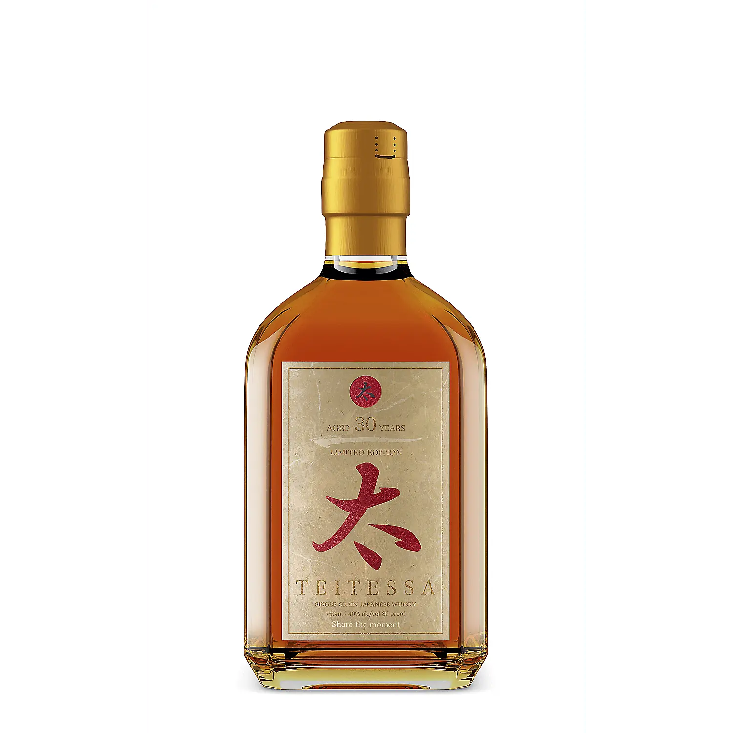 Teitessa Single Grain Japanese Whisky Limited Edition 30 Yr 80 750ml.