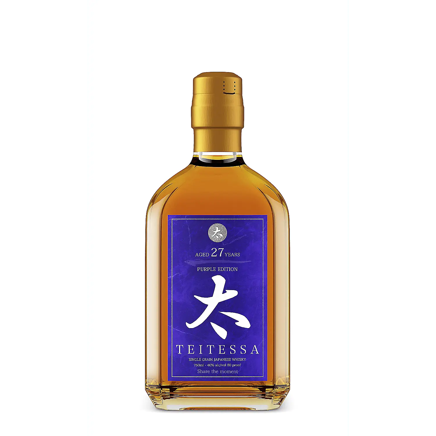 Teitessa Single Grain Japanese Whisky Purple Edition 27 Yr 80 750ml.