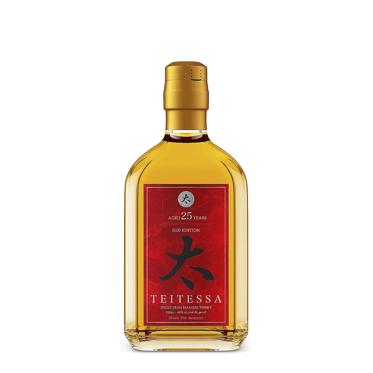 Teitessa Single Grain Japanese Whisky Red Edition 25 Yr 80 750ml.