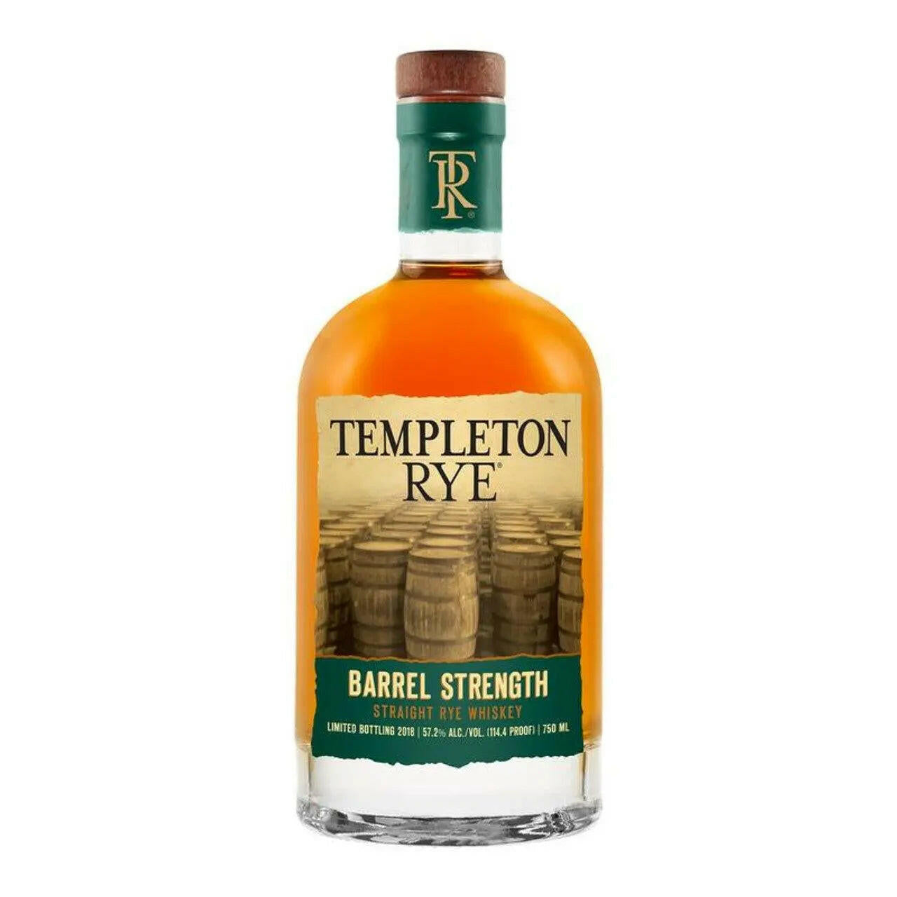 Templetion Rye Barrel Strength 750ml.