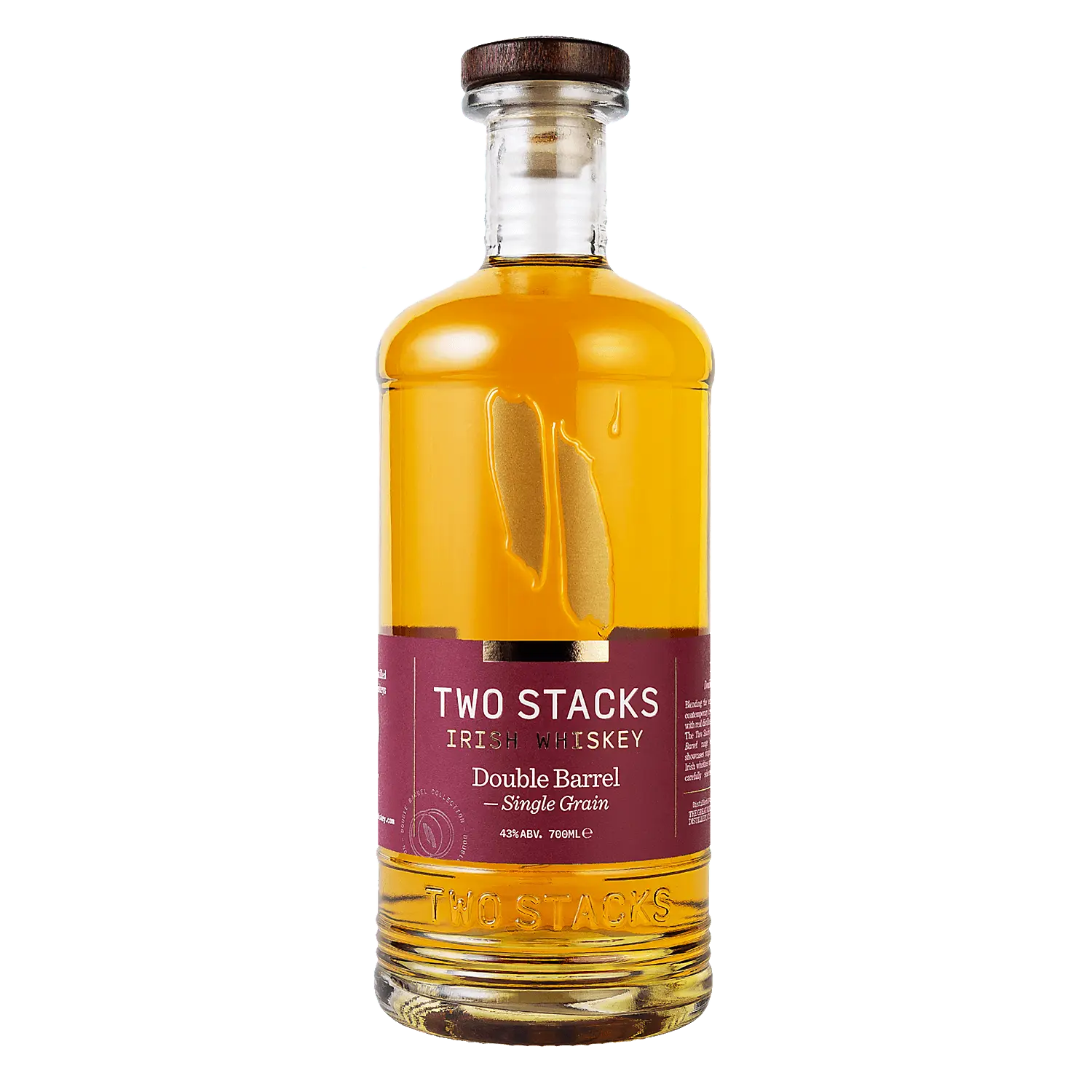 Two Stacks Single Grain Irish Whiskey Double Barrel 86 700ml.