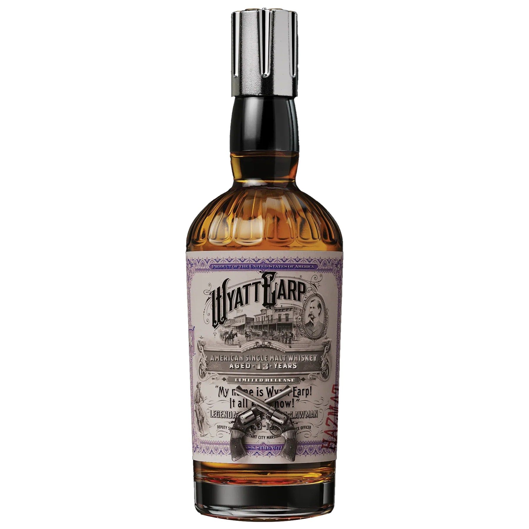 World Whiskey Society Wyatt Earp 13 Year American Whiskey "Hazmat" 162 Proof 750ml