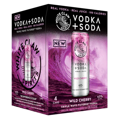 White Claw Vodka + Soda Wild Cherry Pack 4x350ml