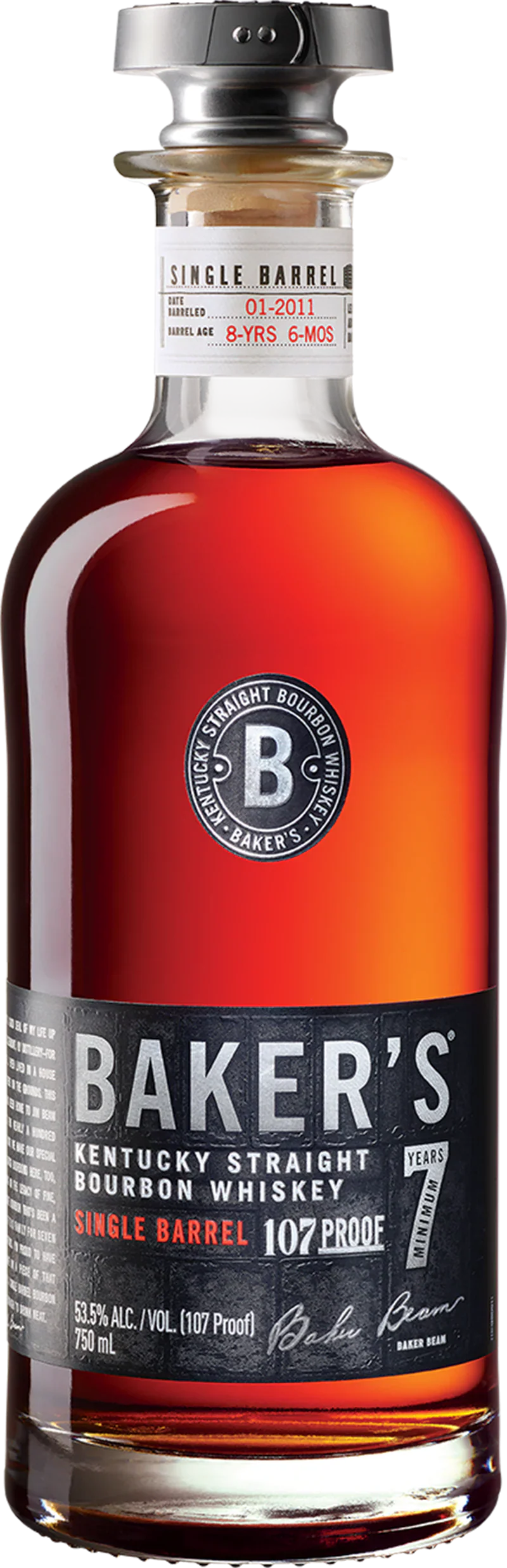 Baker's Straight Bourbon Single Barrel 7 Year 107 Proof 750ml