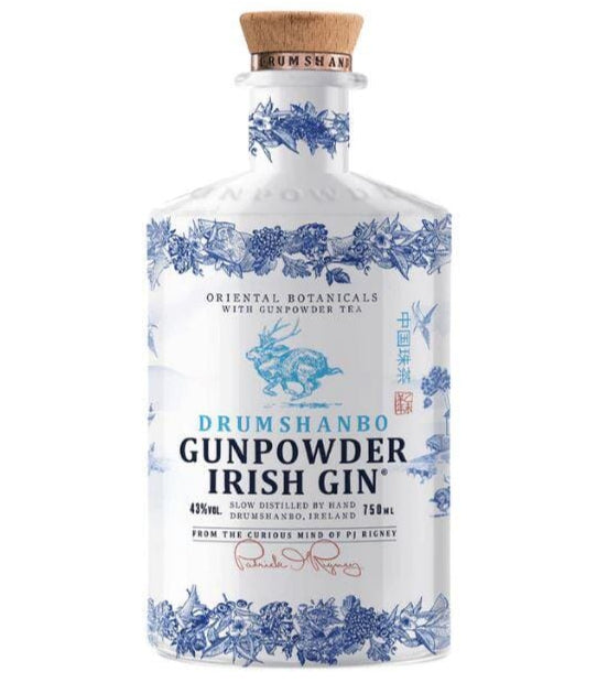Drumshanbo Gunpowder Irish Gin Gift Pack Ceramic Bottle 750ml