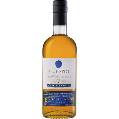 Blue Spot Single Pot Still Irish Whiskey Cask Strength 7 Years Old 116.8 Proof 750ml