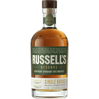 Russell'S Reserve Straight Rye Whiskey Single Barrel 104 Proof 750ml