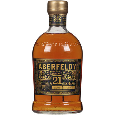 Aberfeldy 21 Year Old Single Malt Scotch Whisky 750ml With Gift Box.