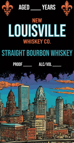 New Louisville Whiskey Co. 10 Years Old Straight Bourbon Whiskey 67.6% ABV 750ml